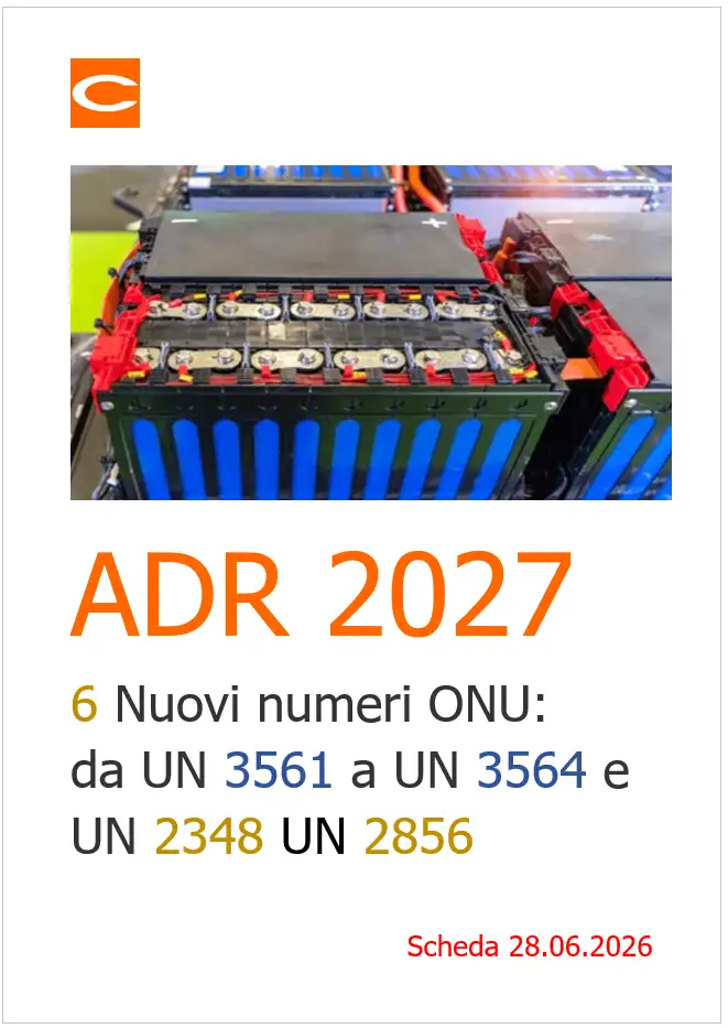 ADR 2027 | Nuovi numeri ONU